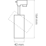 Светильник светодиодный для 1-фазного трека LIGHTSTAR VOLTA 227247